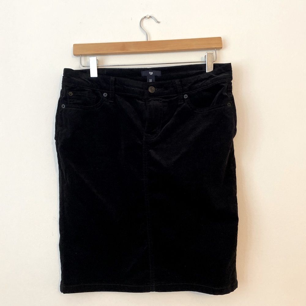Gap velvet pencil skirt